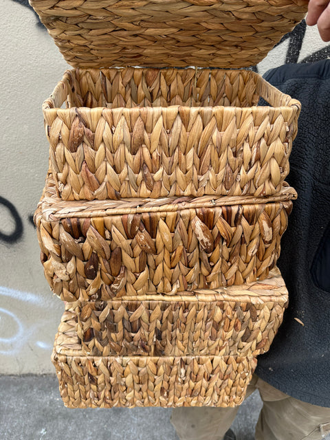 Set Of Four "Russian Dolls" Storage Baskets