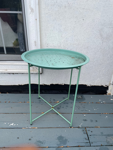 Mint Metal Green Accent Table, 18"