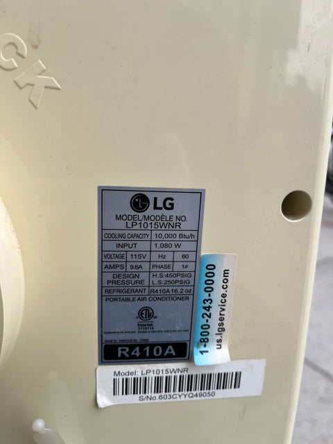 LG 10,000 BTU Portable Air Conditioner