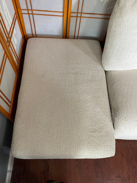 Cozy White Sectional Sofa, Clean/Smells Good Too