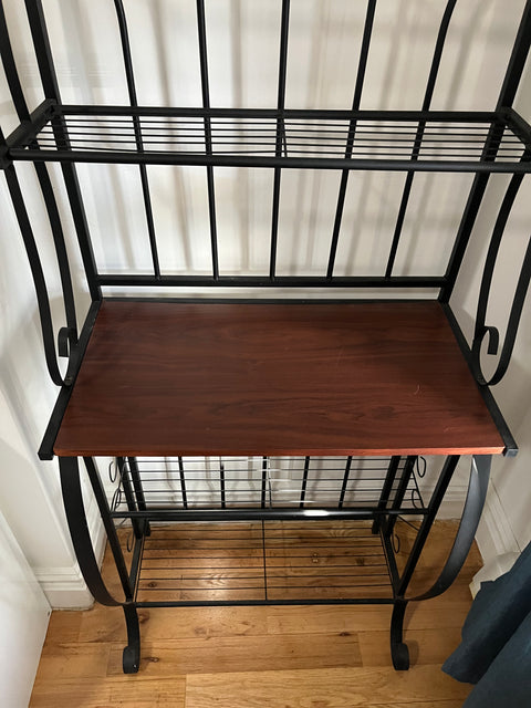 Boraam Valencia Metal Baker's Rack, W27xD15xH66"