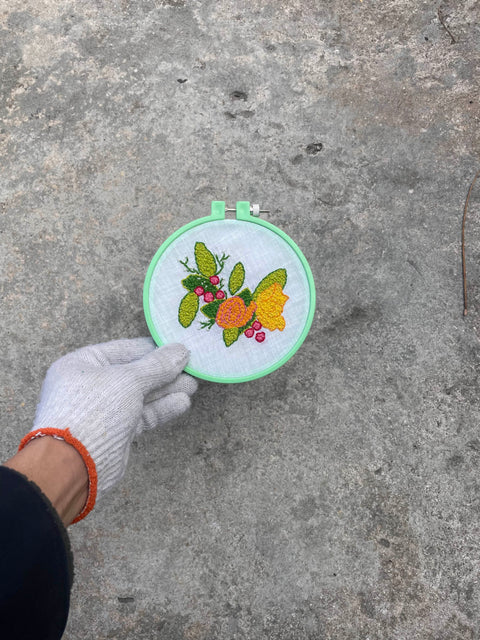 Embroidery Hoop with Flowers