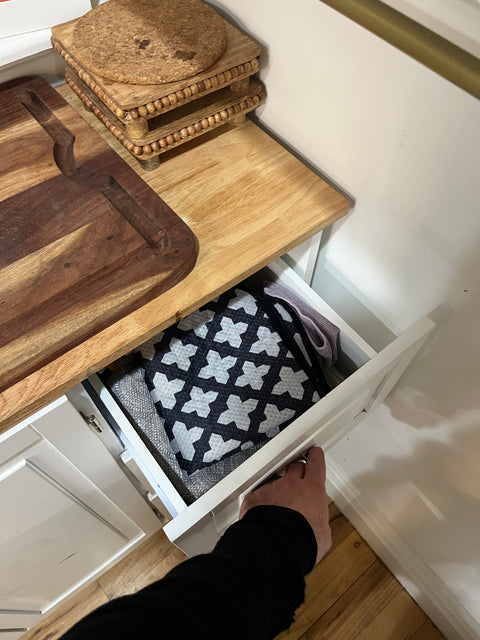 Rolling Kitchen Island Cart With Drop Leaf Table On The Side, W44xD17xH36"