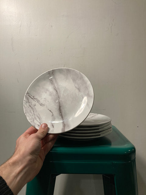 Set of Marble Like Plates