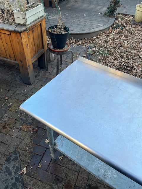Commercial-grade Stainless Steel Work Table In Great Condition, W48xD24H36"
