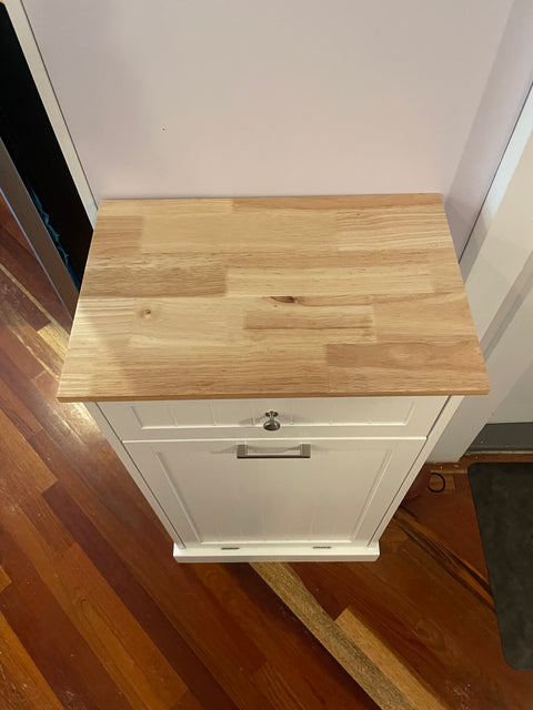 Tilt Out Cabinet 10 Gallon Trash Can, 20x13x36"