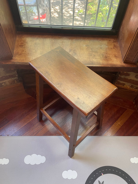 Classic Brown Wooden Stool