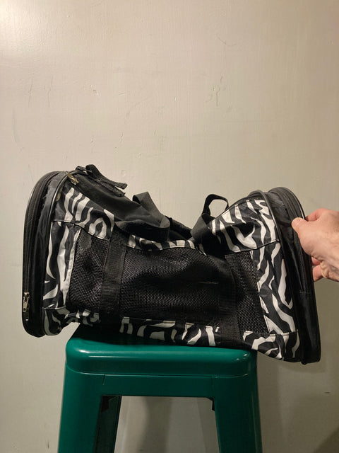 Zebra Pet Carrier Bag