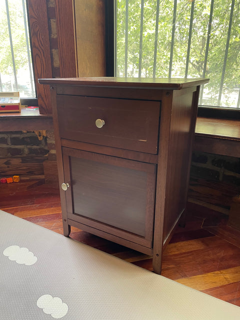 Wooden Nightstand, 15Dx19Wx25H"