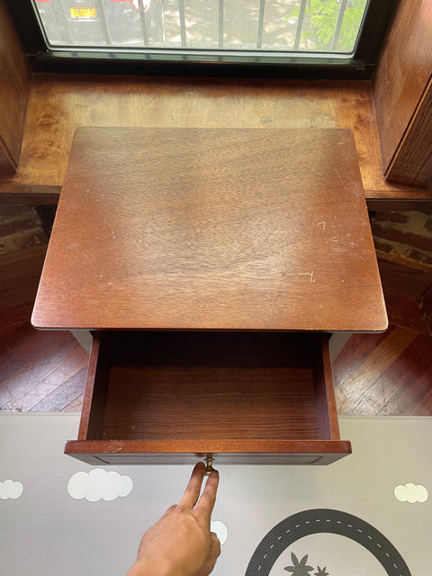 Wooden Nightstand, 15Dx19Wx25H"