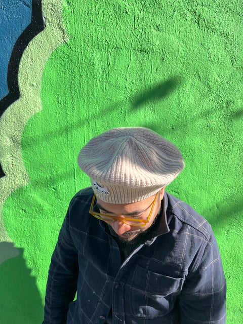 Ganni Ribbed Beret, One Size