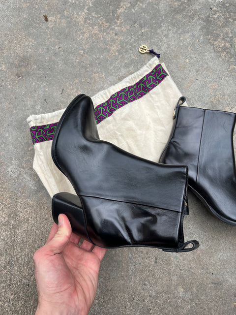 Brand New Tory Burch Black Ankle Boots, Size US Women 7M