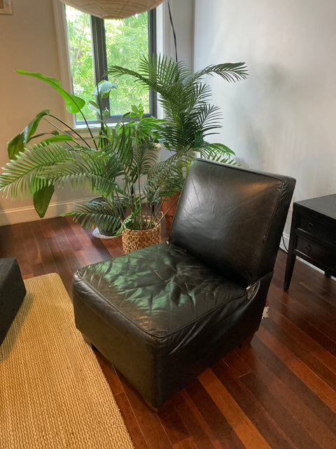 Comfy Leather Chair That Needs A Lil' Love