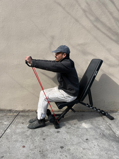 Brand New Workout Bench With Resistance Bands
