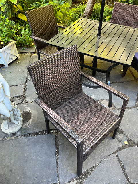 4 Phi Villa Garden Chairs With Cushions