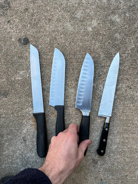 Some Super Good Kitchen Knives (Wüsthof, OXO, Ja Henckels) & A Free Knife Block