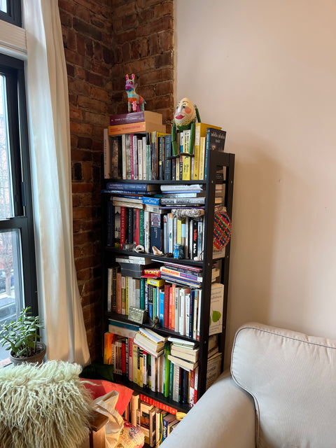 Simple Black Bookshelf, W24xD10xH65"