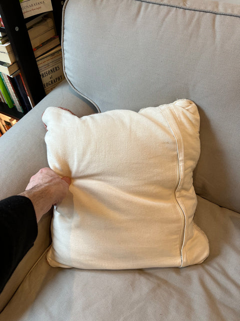 Textured Handwoven Throw Pillow, 15x15"