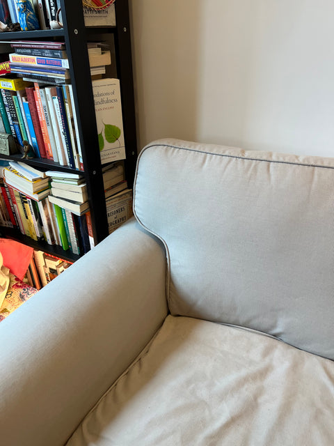IKEA Ektorp 2-seat Sofa, One Slipcover Zipper Needs Repair