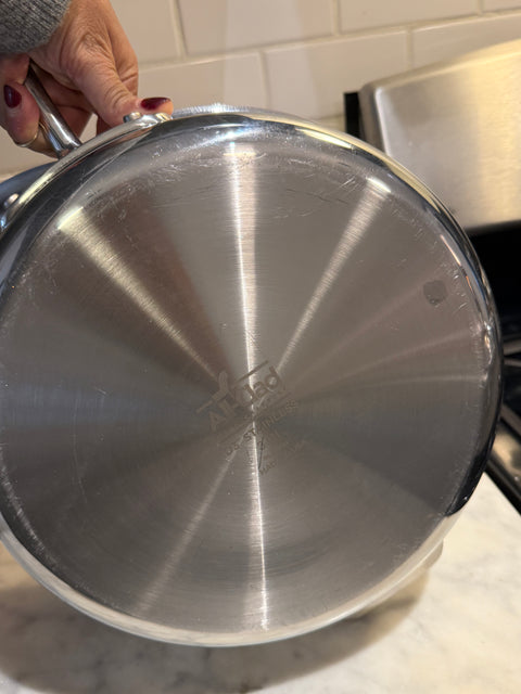 All-Clad D3 Stainless Steel Sauté Pan With Lid,  3Qt