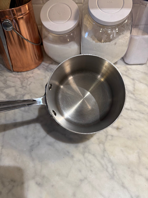 Two-Piece All-Clad D3 Stainless Steel Sauce Pan With Lid, 2Qt
