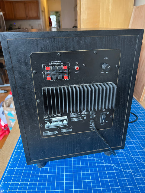 Vintage Audio System with Two RadioShack Optimus Pro LX5 Speakers And Advent Subwoofer