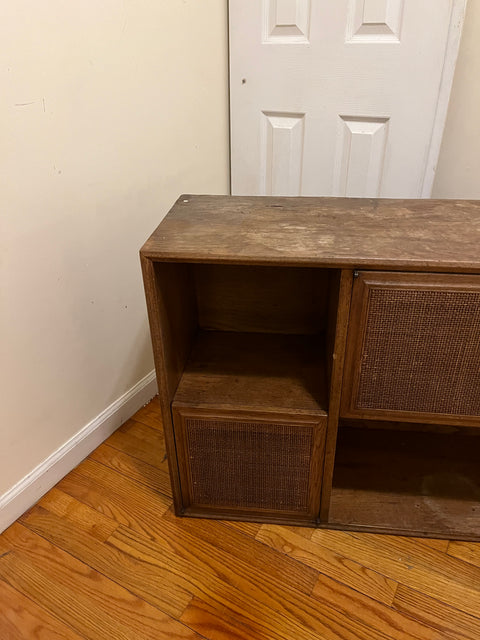 MCM Stereo Console Cabinet That Needs Love, W48xD13xH27"