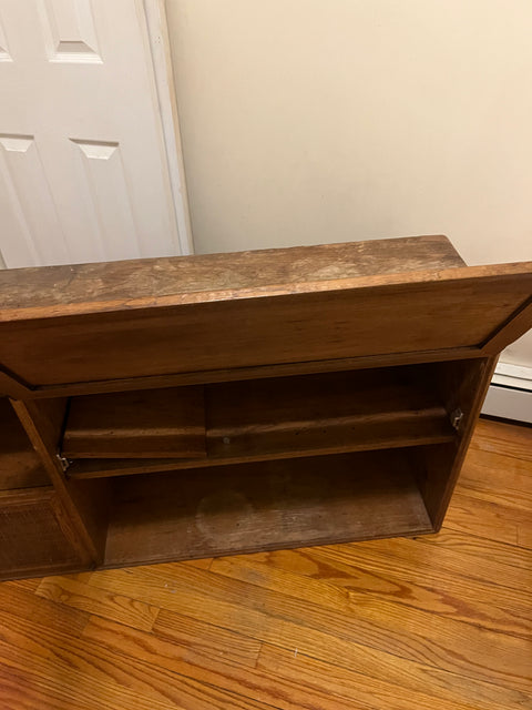 MCM Stereo Console Cabinet That Needs Love, W48xD13xH27"