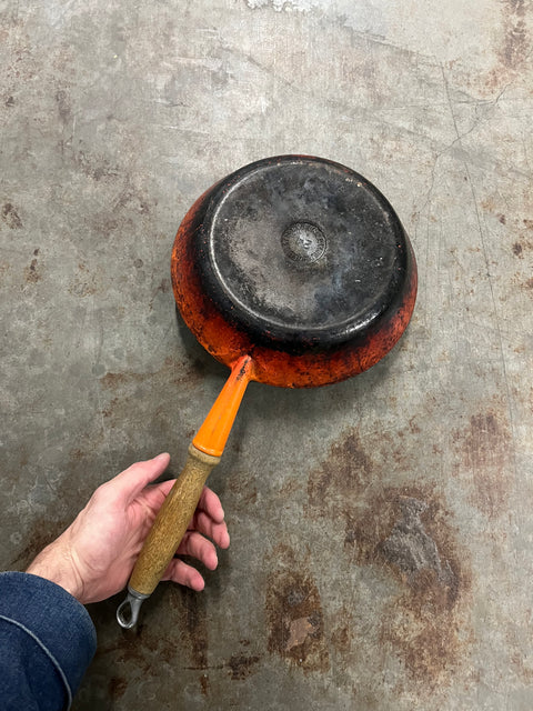 Le Creuset Cast Iron Frying Pan 24 Orange
