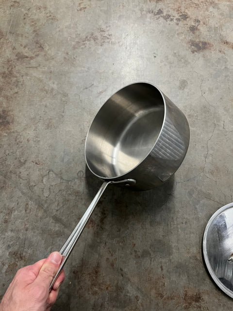 Stainless Steel 3Qt All Clad Saucepan With Lid