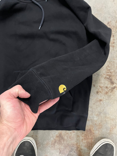 Carhartt Work In Progress Black Hoodie, Size S