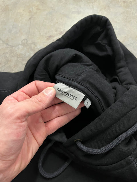 Carhartt Work In Progress Black Hoodie, Size S