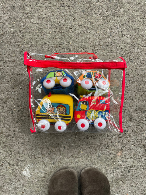 Colorful Squishy Toy Cars with Rolling Wheels