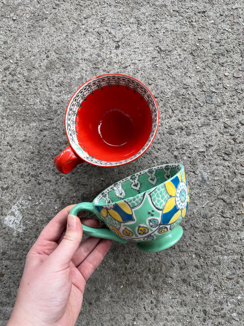Colorful Ceramic Tea Cups