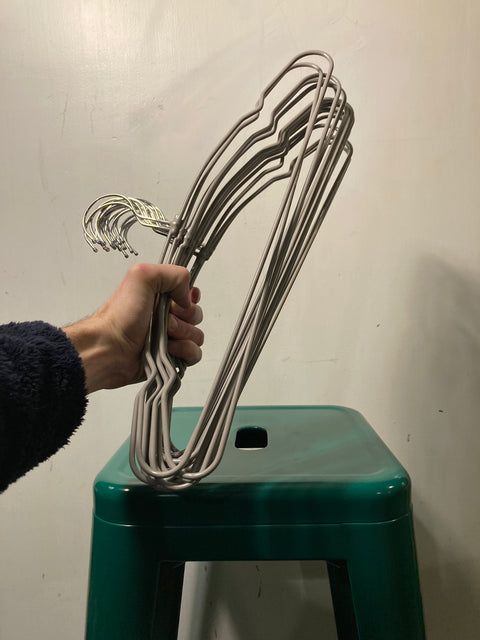 18 Or So Gray Hangers