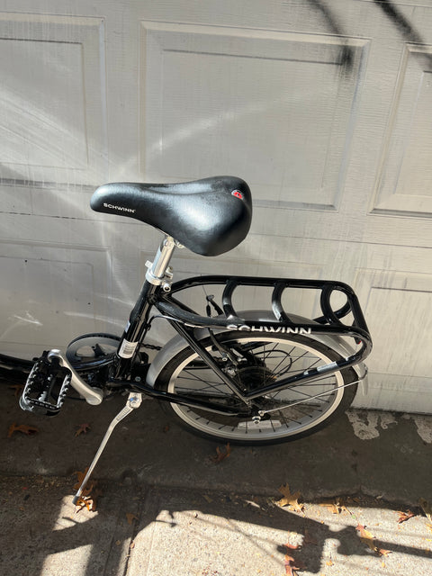 Like New Schwinn Unisex 20 in. 7-Speed Loop Folding Bicycle, Black