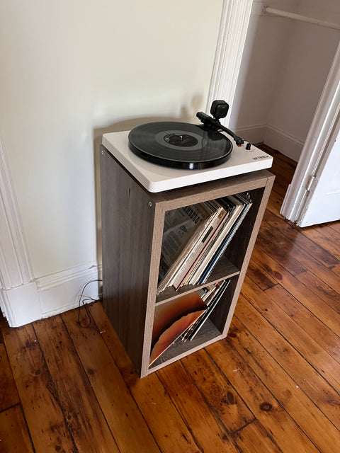 Two Tiered Ikea Kallax Shelf, W16xD15xH30"