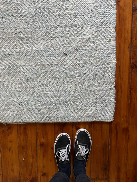 A Very Large Light Blue Rug, 8x10ft