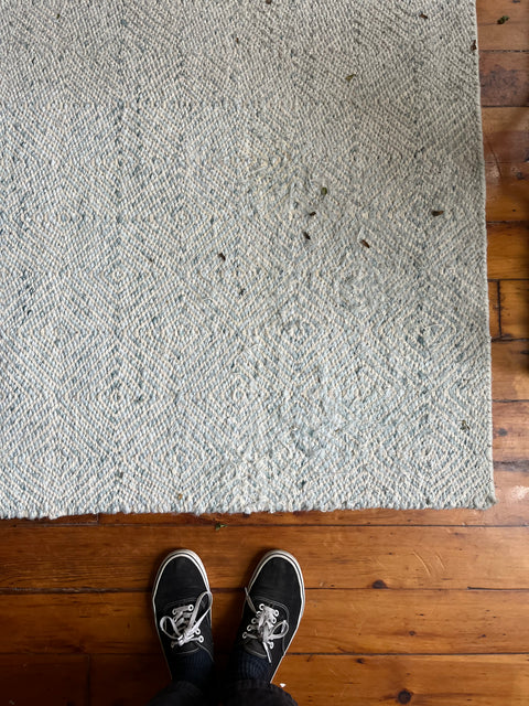 A Very Large Light Blue Rug, 8x10ft