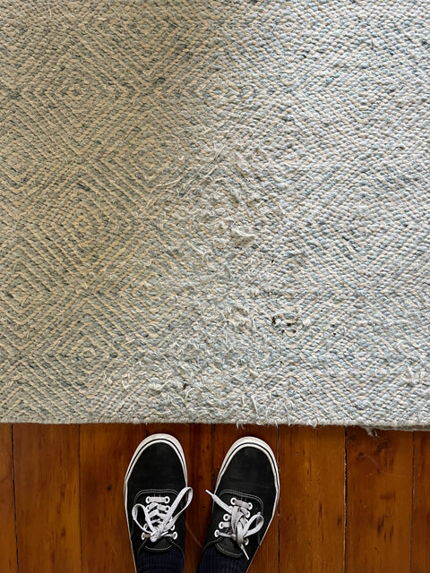 A Very Large Light Blue Rug, 8x10ft