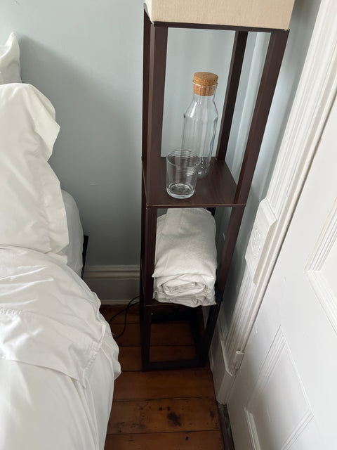 Threshold Shelf Floor Lamp, W10xD10xH63"