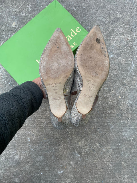 Kate Spade Slingback Heels, Sz 7.5