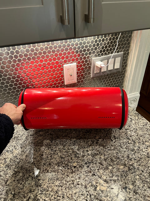 Red Retro Bread Box
