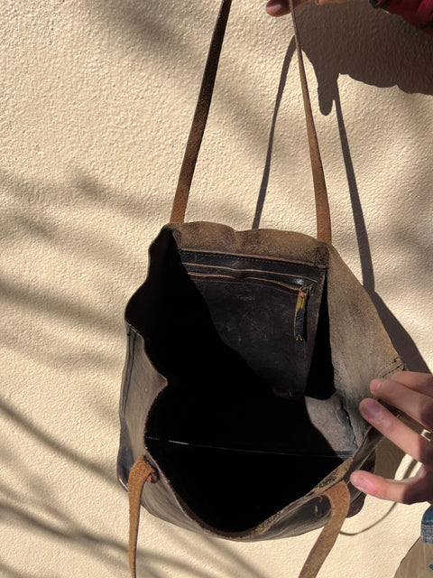 Classic Madewell Leather Tote Bag