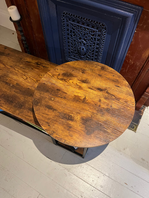 Brown Wooden End Table, W50xD20xH16"