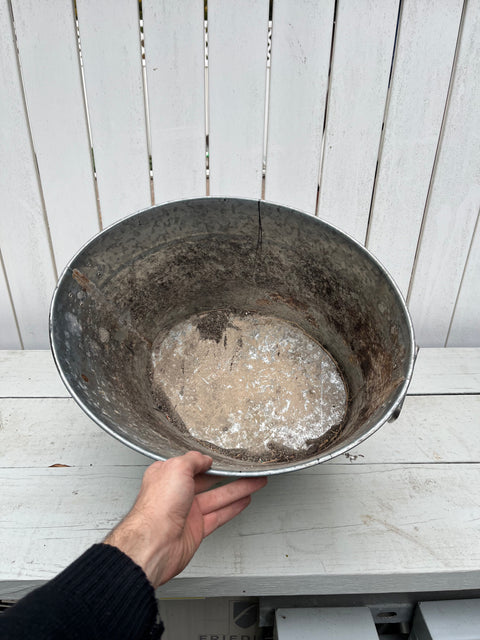 Large Galvanized Steel Washing Tub