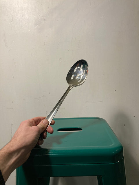 Slotted Stainless Steel Spoon