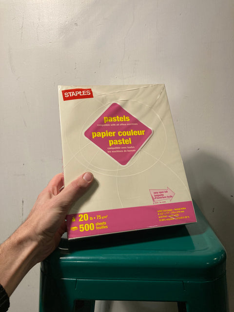 Staples Pastel Multipurpose Paper, 8.5" x 11"