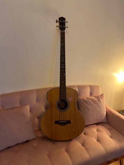 J. Reynolds JR1000 4-String Acoustic-Electric Bass Guitar