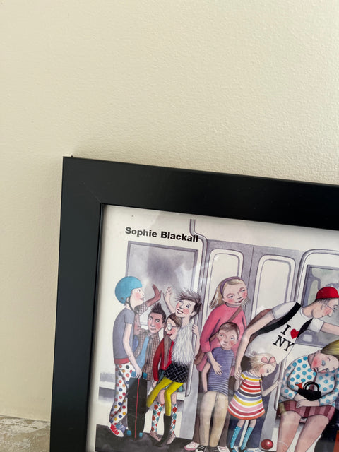 Sophie Blackall NYC Subway Art Print, 11.5x46"